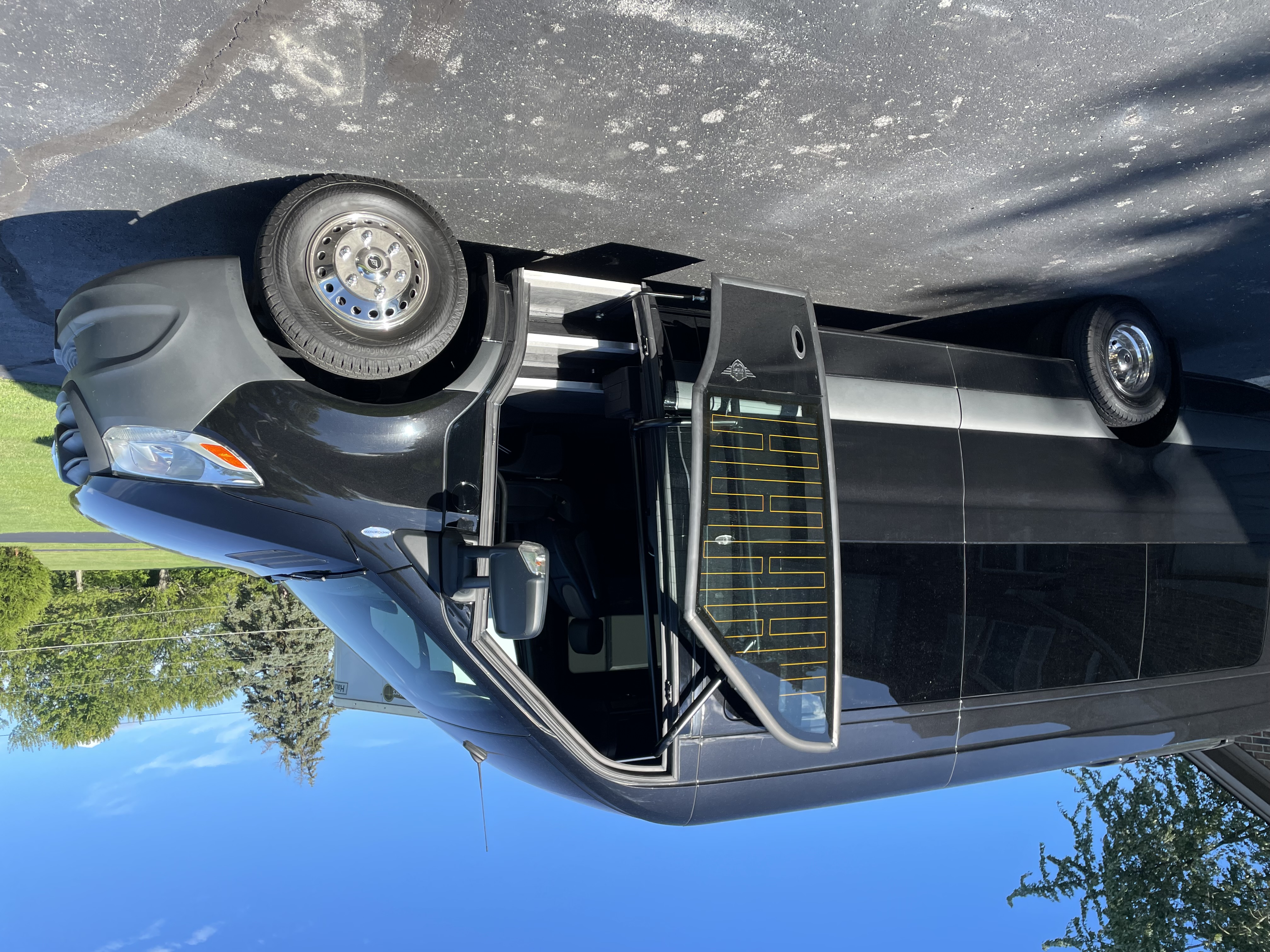 exterior of party bus rental